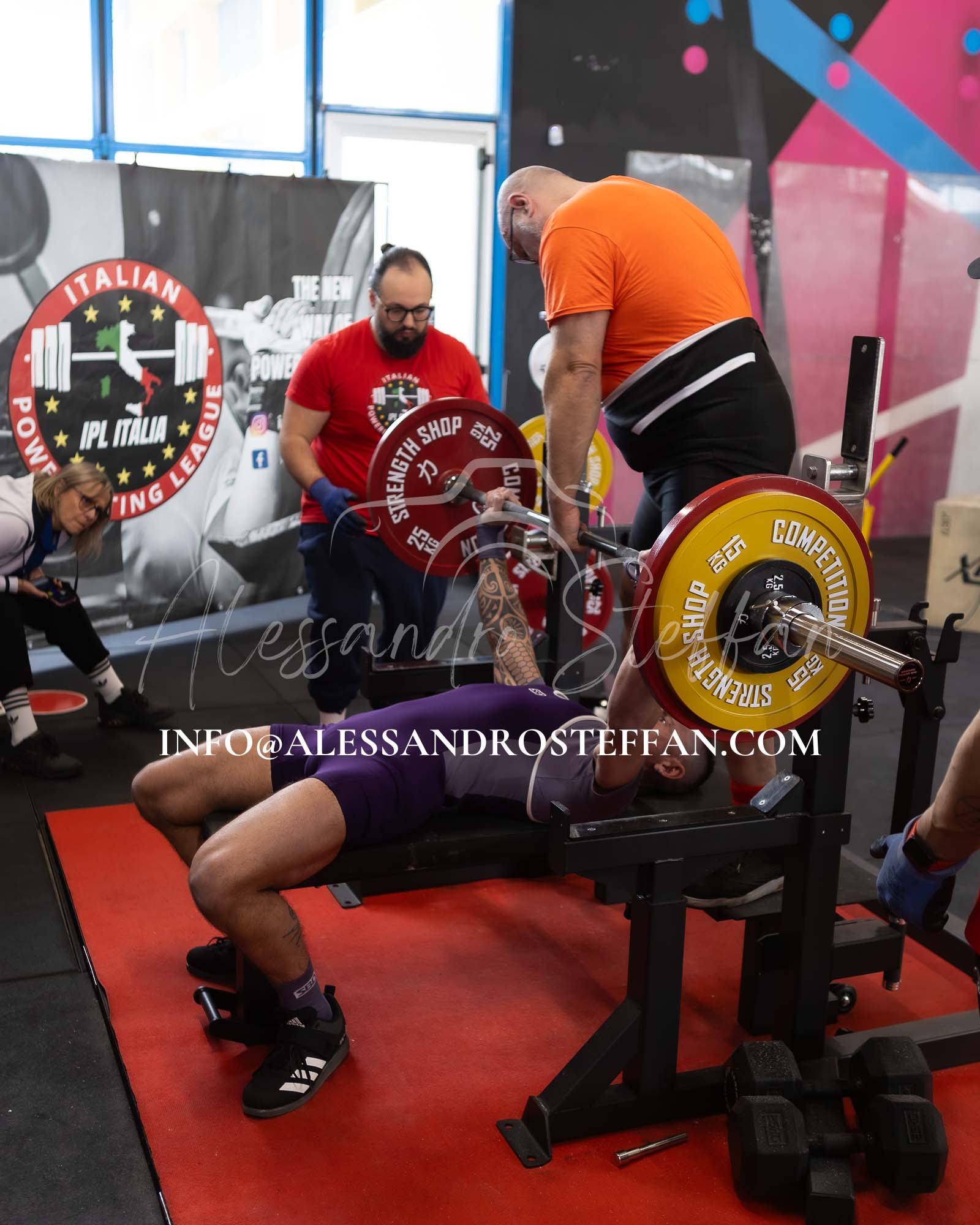 Alessandro Steffan – info@alessandrosteffan.com foto powerlifting atleti gara ipl italia cesena