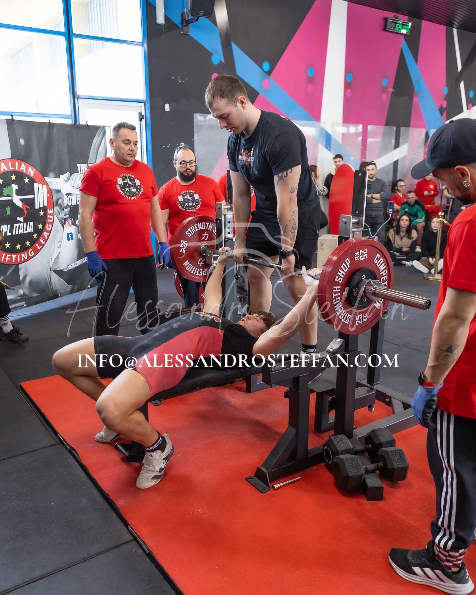Alessandro Steffan – info@alessandrosteffan.com foto powerlifting atleti gara ipl italia cesena